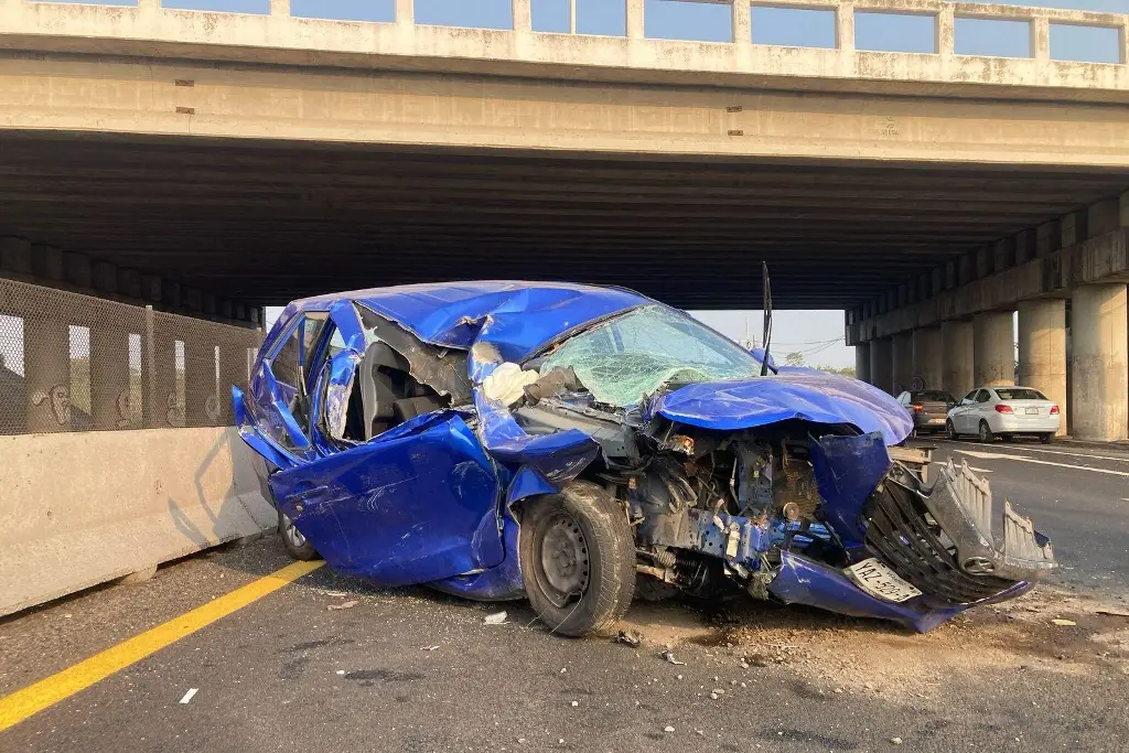 Se salvó de milagro en la Veracruz-Cardel