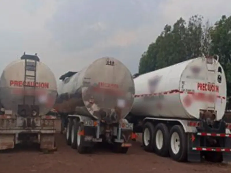 Caen 9 huachicoleros y recuperan 27 mil litros de asfalto en Guanajuato