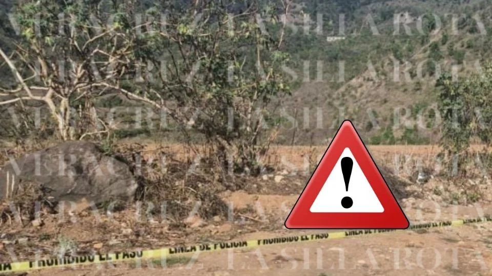 Abandonan restos de hombre en camino de terracería de Maltrata, hoy 12 de mayo