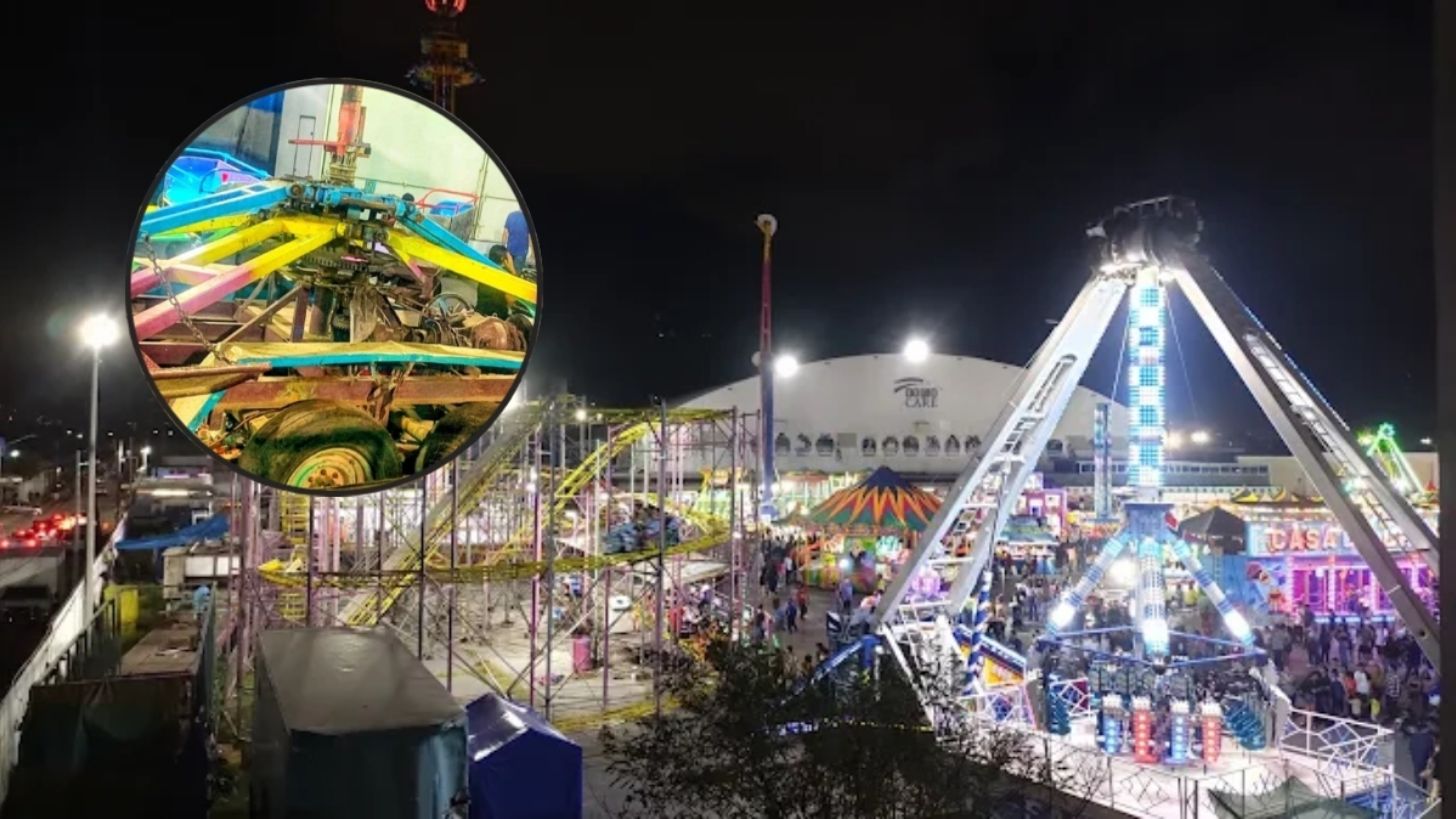 Falla en juego mecánico el “Canguro” arroja a pareja por el aire durante evento en Expo Guadalupe