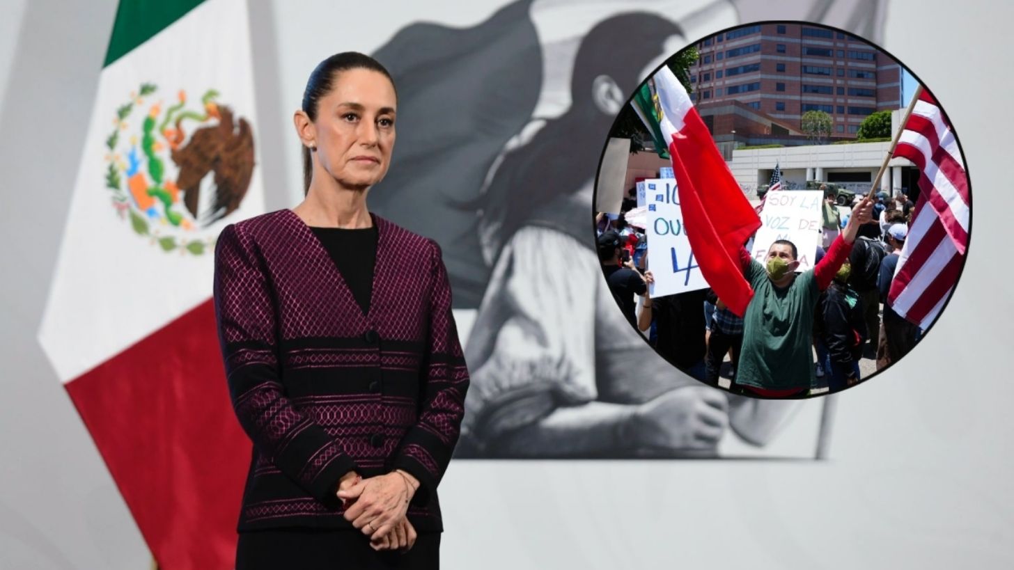 Reitera Sheinbaum que nunca hizo un llamado a la movilización violenta en Los Ángeles