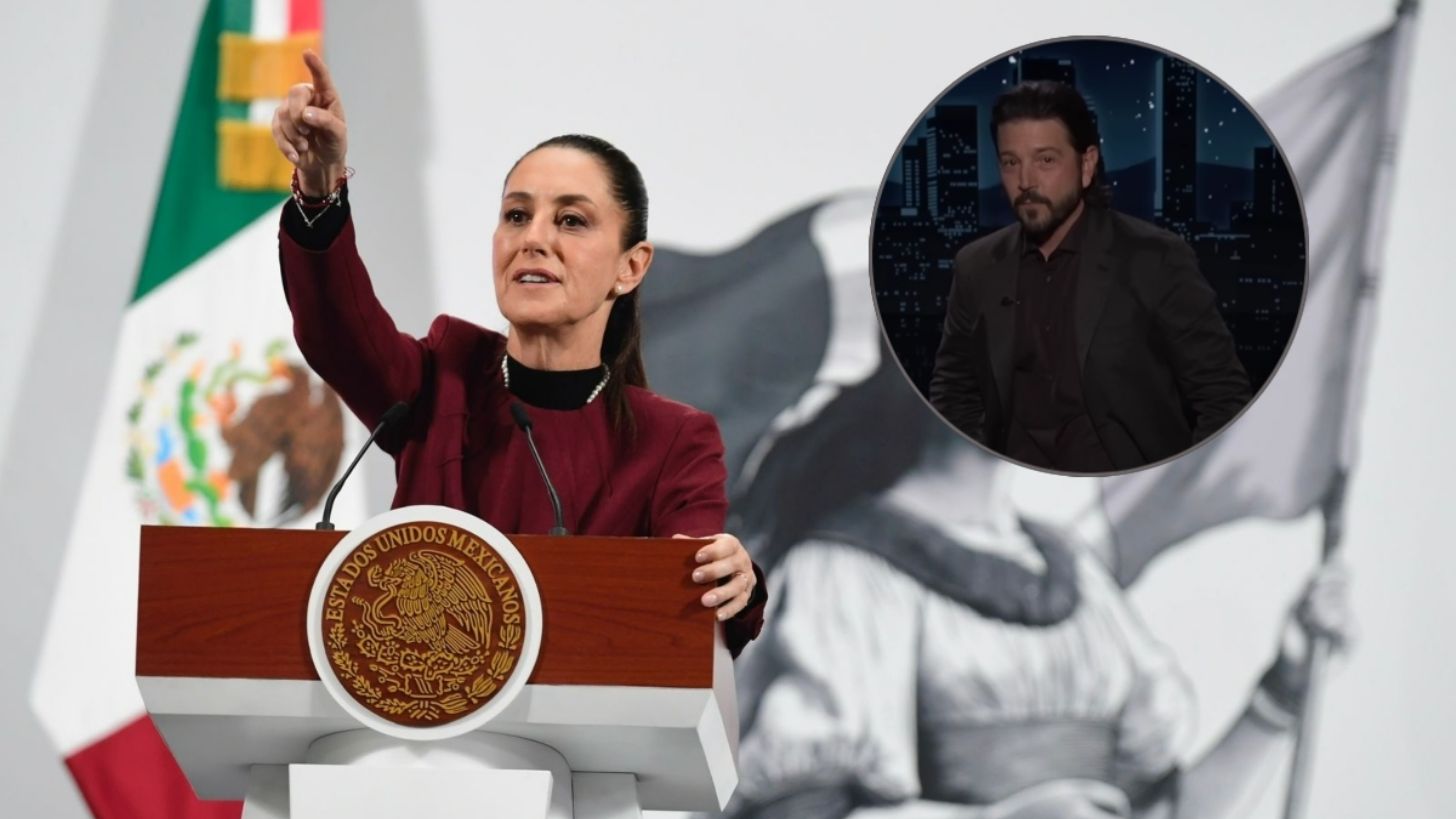 Claudia Sheinbaum reconoce al actor Diego Luna por su fuerte mensaje en defensa de los migrantes