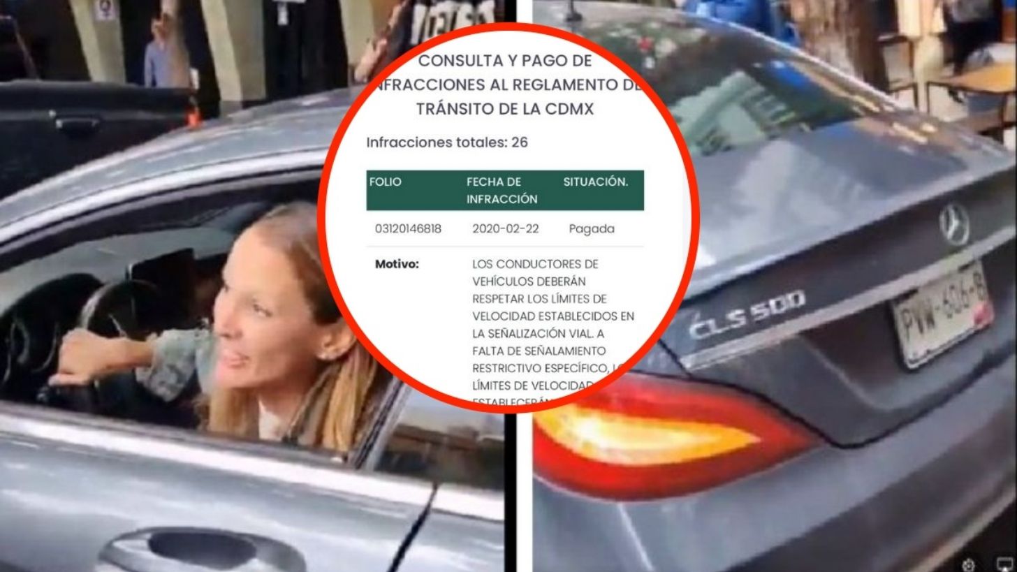 Denuncian que ‘Lady Racista’ tiene 26 multas de tránsito en CDMX: “no tiene licencia, ni tarjeta de circulación”