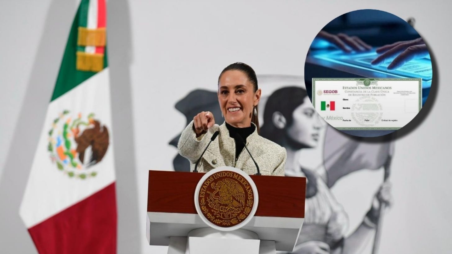 CURP biométrica es segura, dice Sheinbaum: “pero a nadie se le obliga a que lo haga”