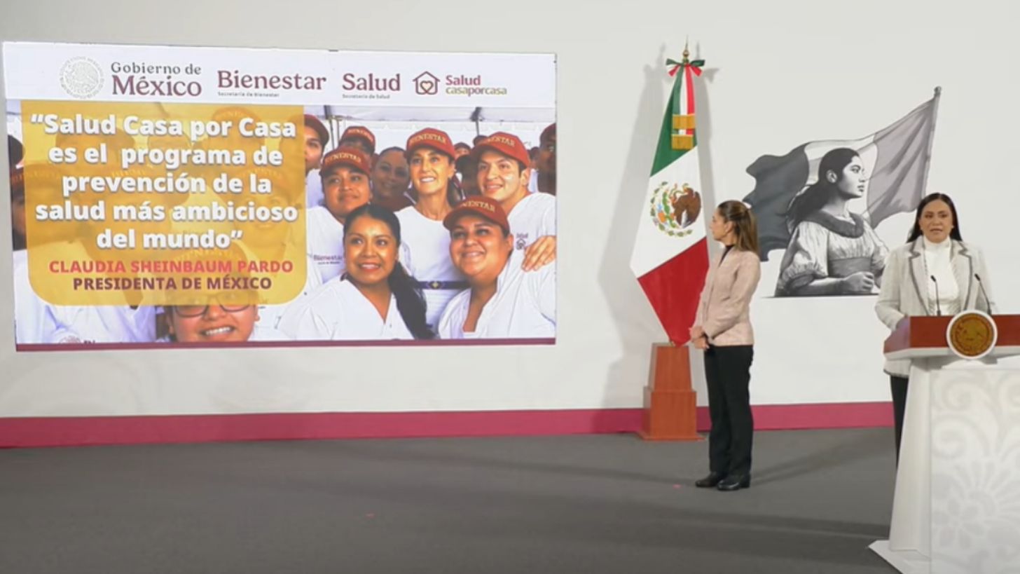 Ariadna Montiel destaca avance de 2.2 millones de consultas médicas a domicilio con programa “Salud casa por casa”