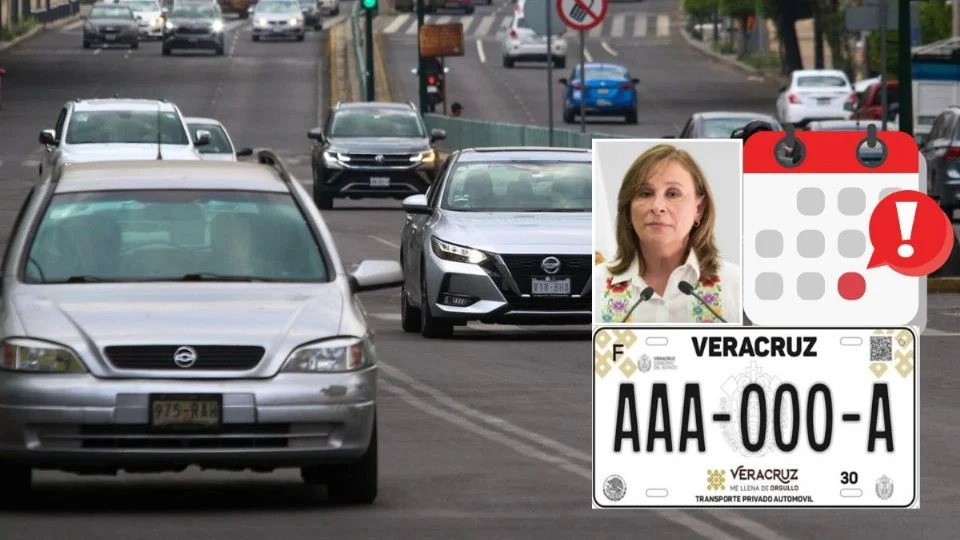 Veracruz hará reemplacamiento obligatorio en 2026; nuevas placas tendrán chip de seguridad
