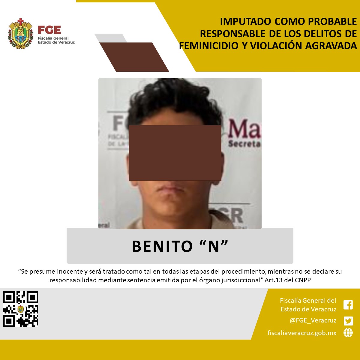 Detienen a joven en Ixhuacán por presunto feminicidio contra su abuela