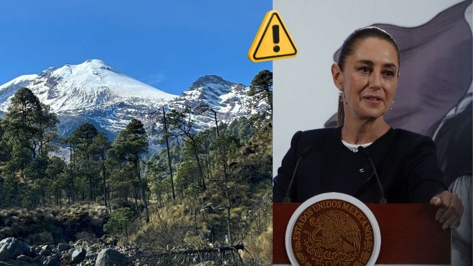 ¿Irreversible extinción del glaciar del Pico de Orizaba? Esto dijo Sheinbaum