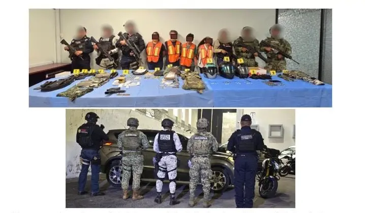 Cateo en Orizaba deja 4 detenidos y aseguramiento de drogas y armas