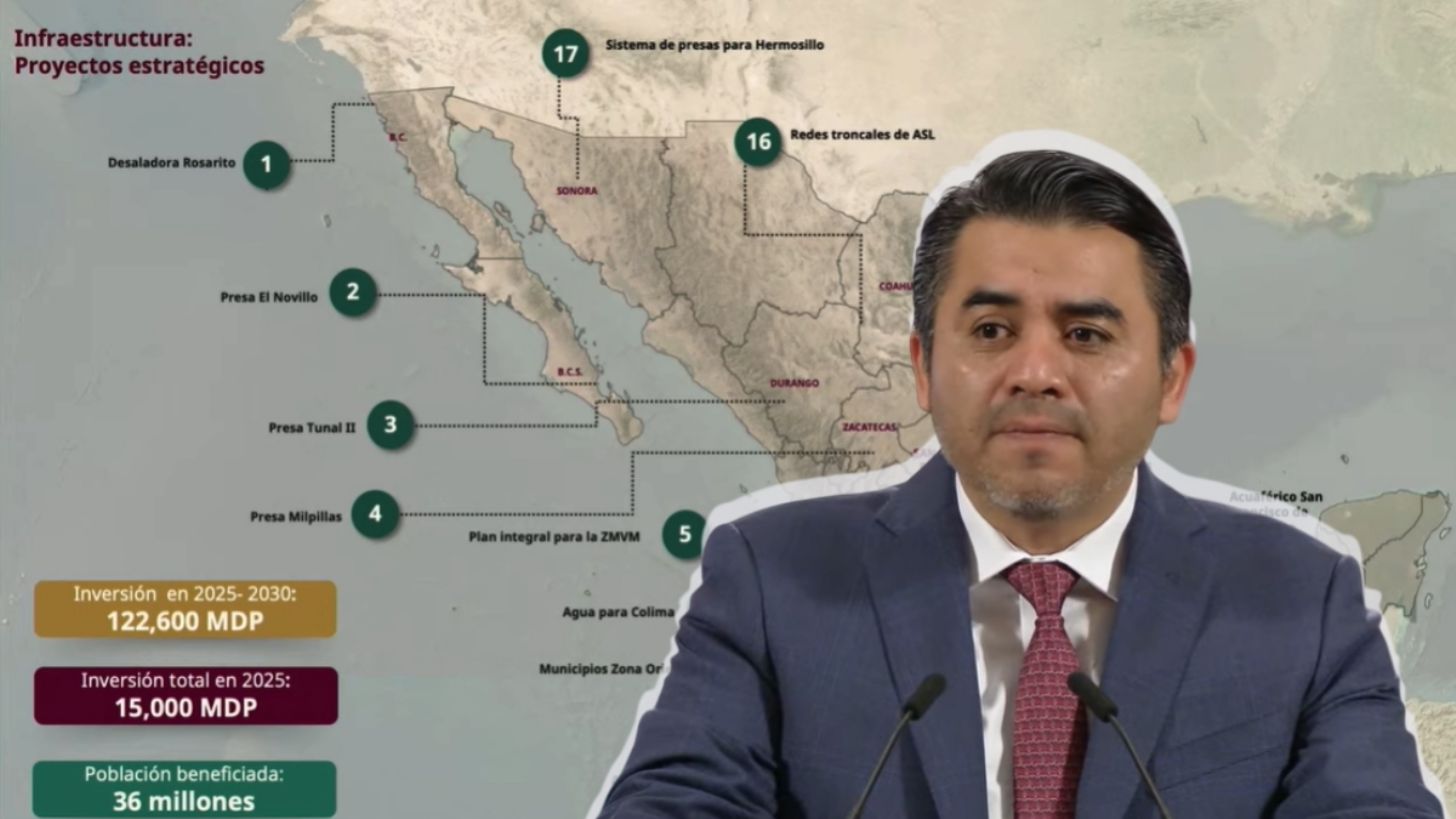 Reportan avances de los 17 proyectos estratégicos hídricos en México