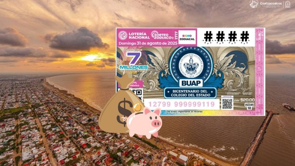 Lotería Nacional: el boleto ganador de 7 mdp en Coatzacoalcos