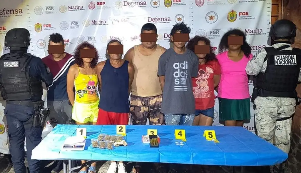 Caen 7 en cateo con fuerzas federales en Angel R Cabada y Saltabarranca