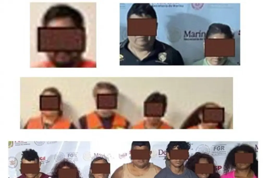 Con fuerzas federales, fueron detenidos 14 y se les aseguraron todos estos objetos: Fiscalía de Veracruz