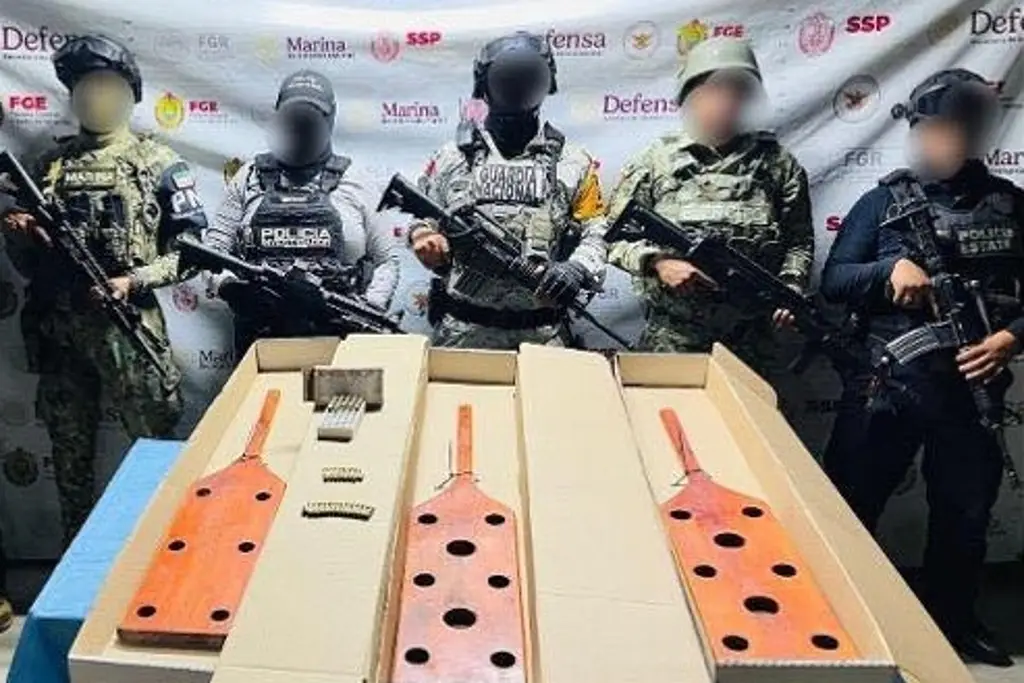 Aseguran tablas de castigo en Papantla, Veracruz