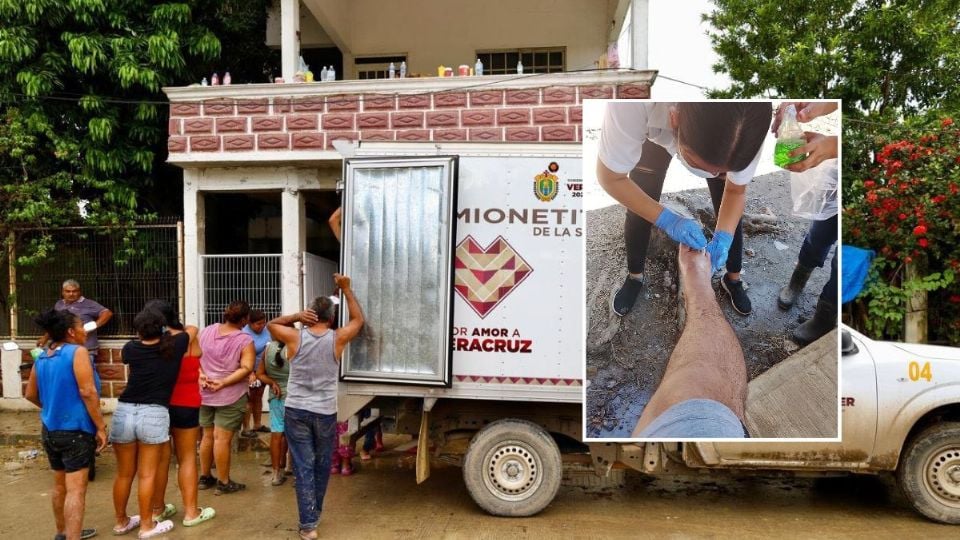 Instalan módulos de salud en Poza Rica y Álamo; pobladores ya reportan afectaciones en la piel