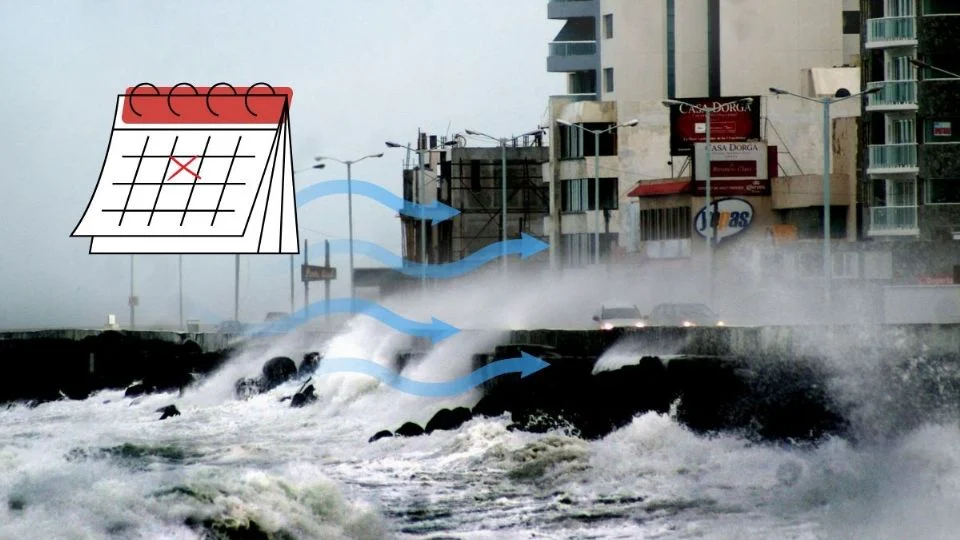 Alerta Gris en Veracruz: esto duraría Norte violento de hasta 95 km/h por frente frío