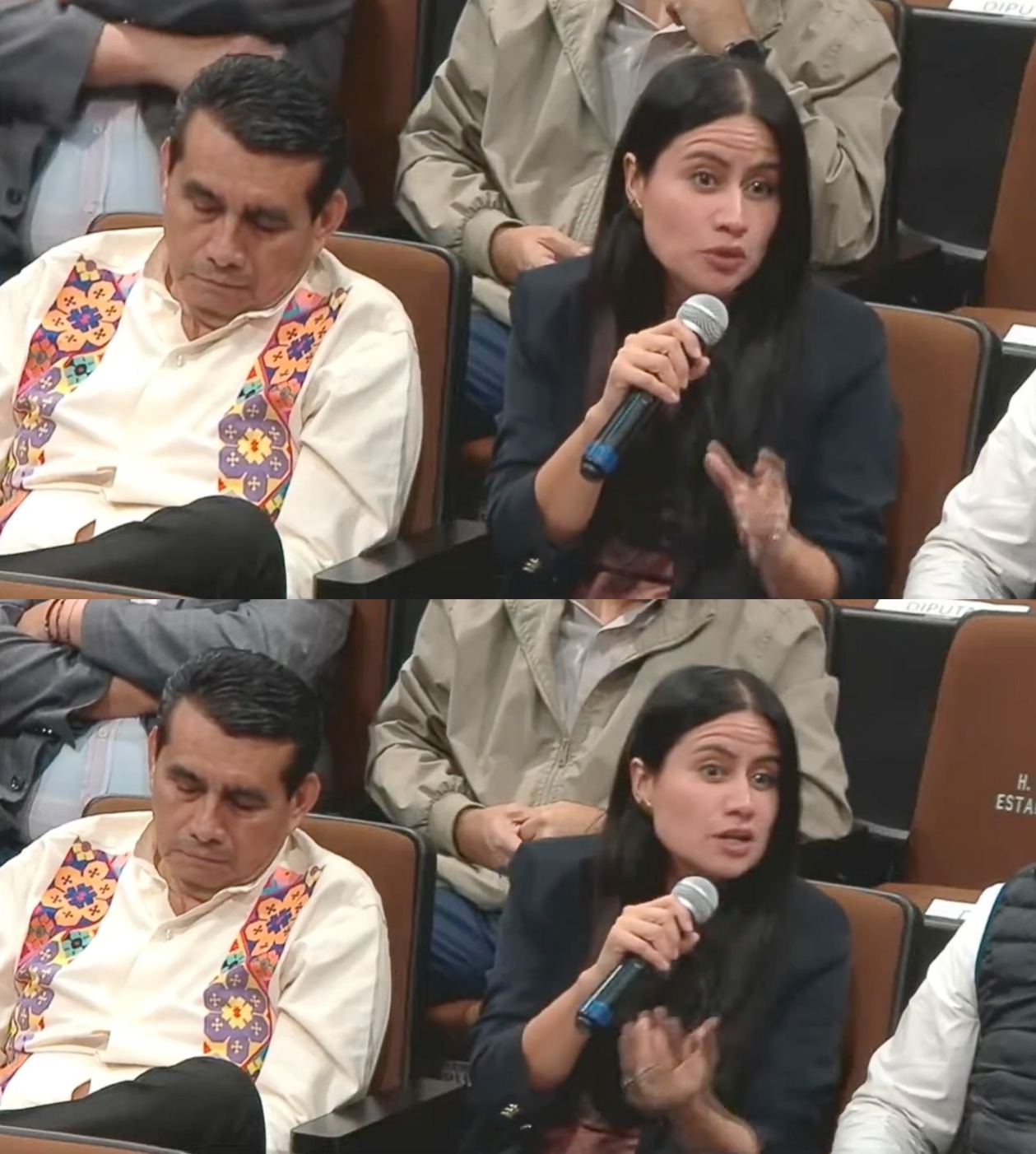 Diputado dormilón, así defiende al congreso de Veracruz Esteban Bautista