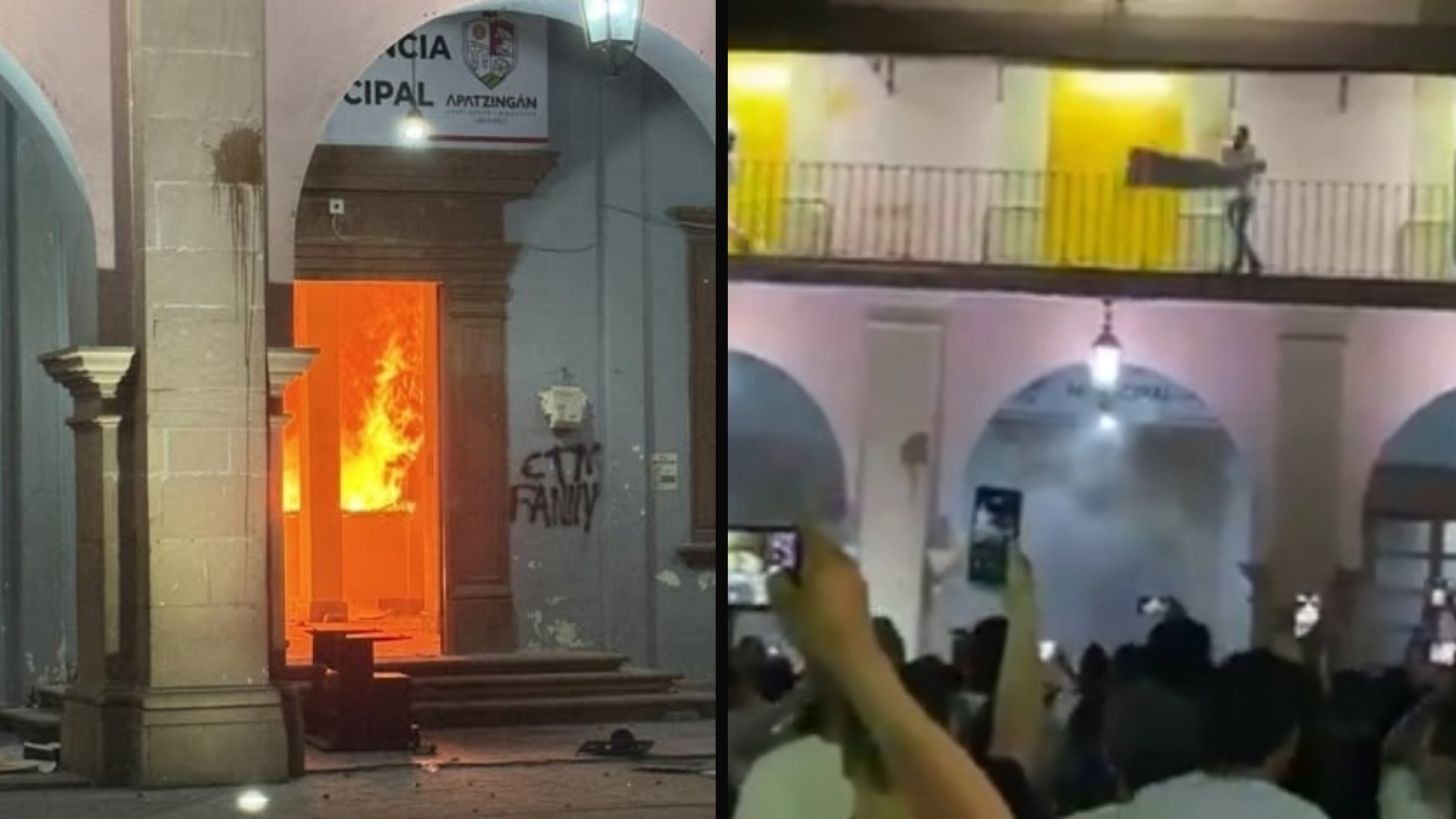 Gobierno de Apatzingán condena vandalismo en Palacio Municipal