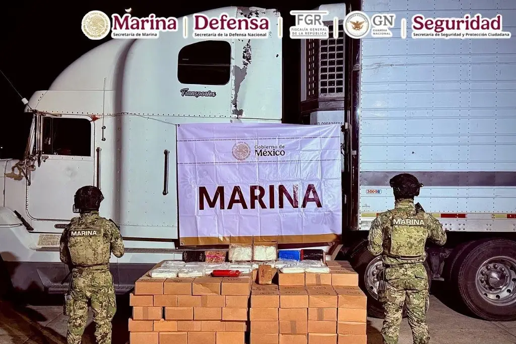 Aseguran más de media tonelada de metanfetaminas en Sinaloa