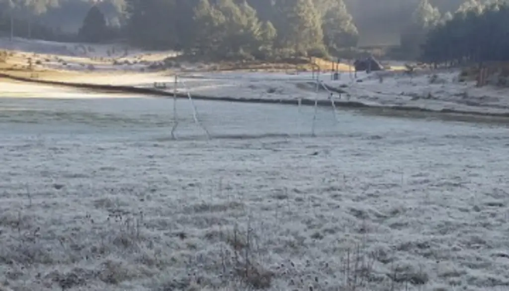 Se registran heladas en 2 municipios de Veracruz