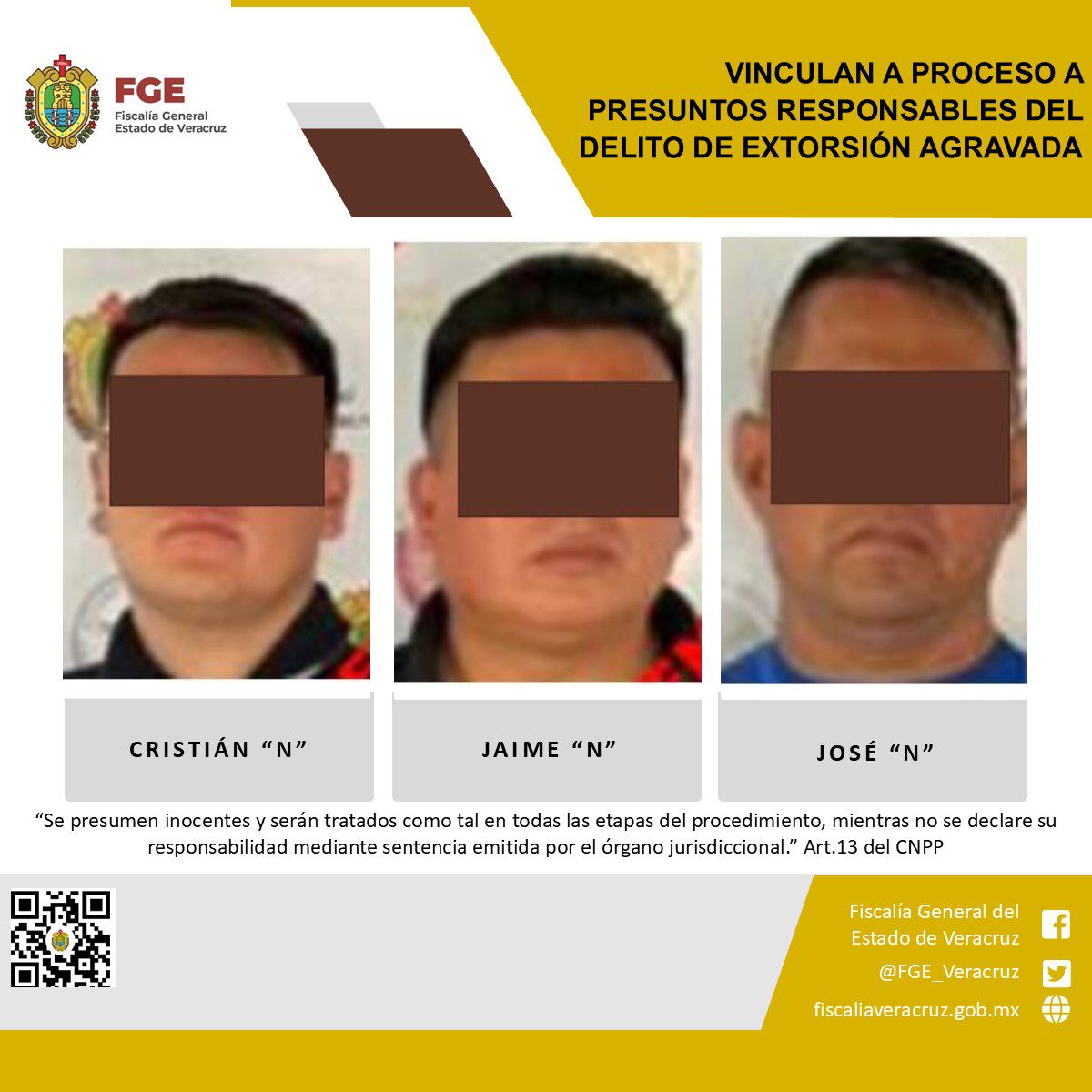 Vinculan a proceso a policías extorsionadores de Coatepec
