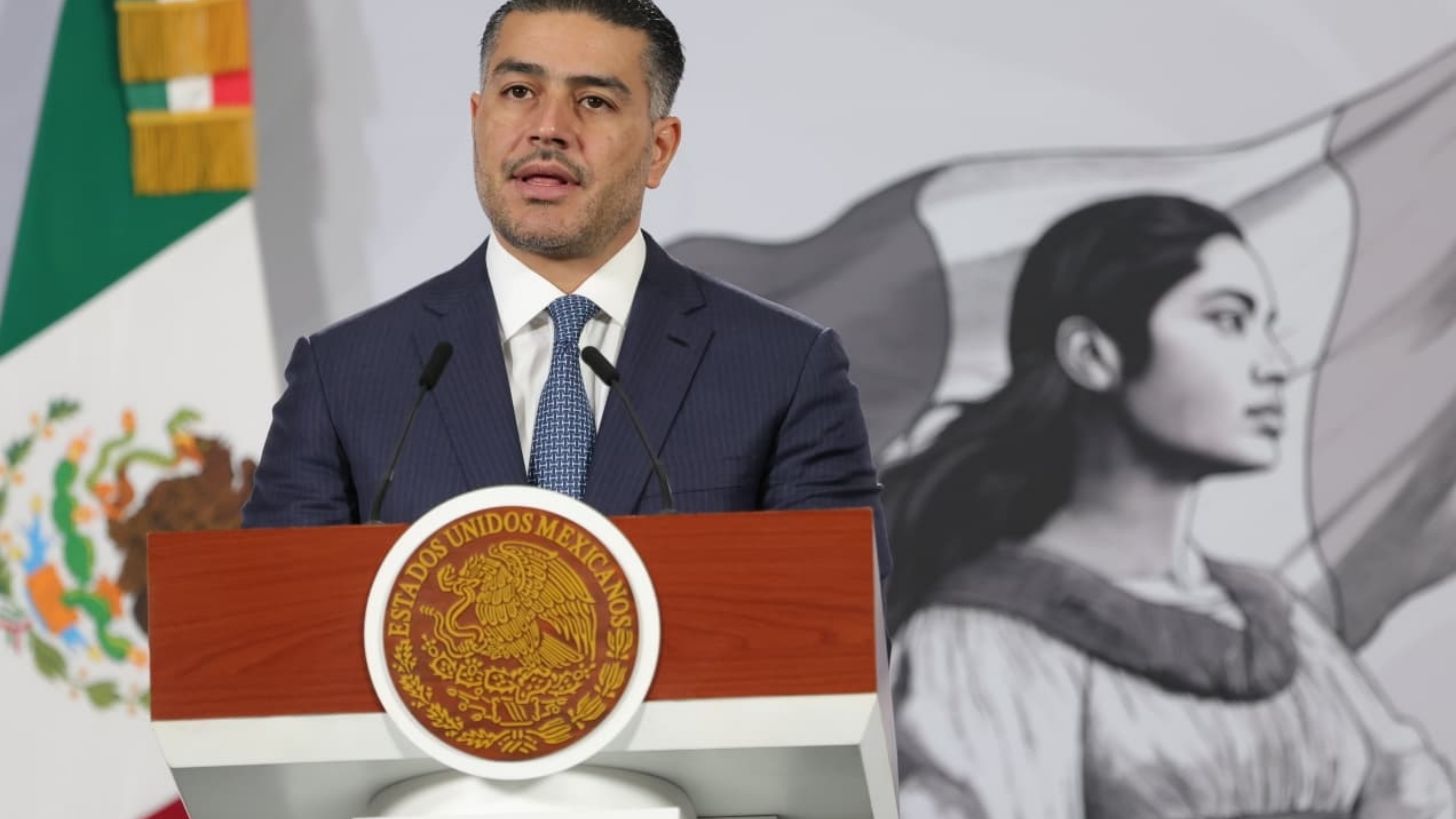 García Harfuch descarta terrorismo en explosión de coche en Michoacán