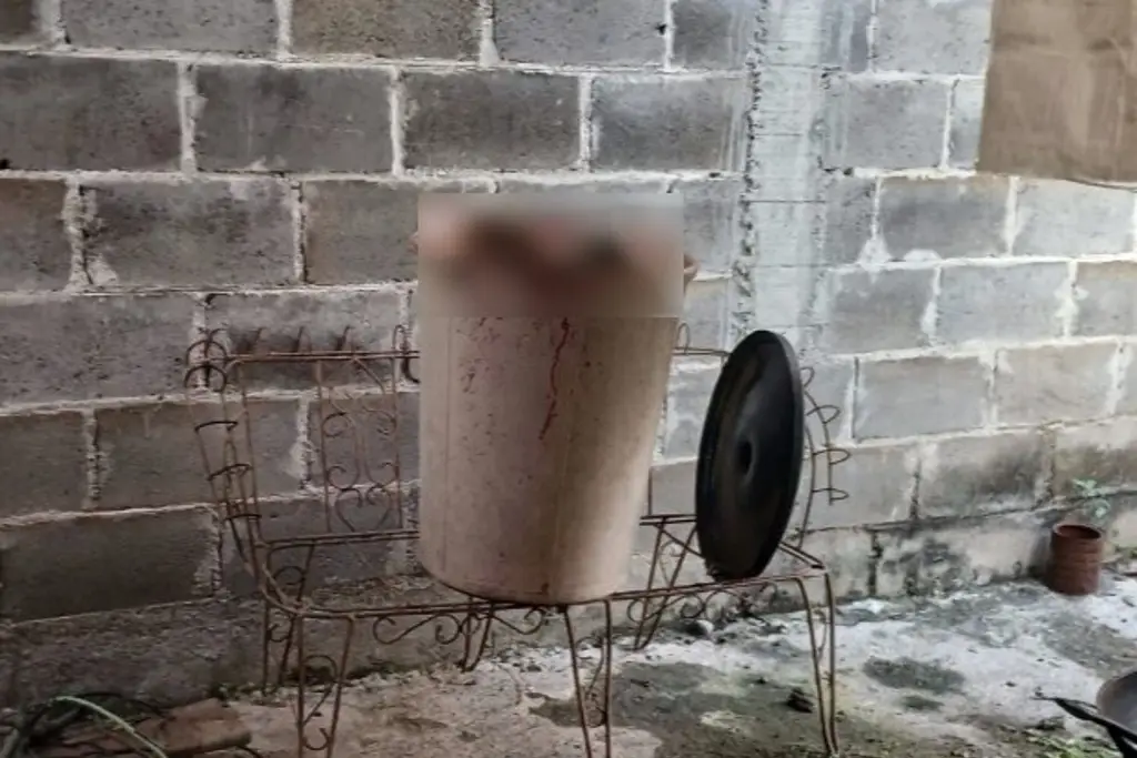 Localizan restos en bote de basura en vivienda de Chiapas