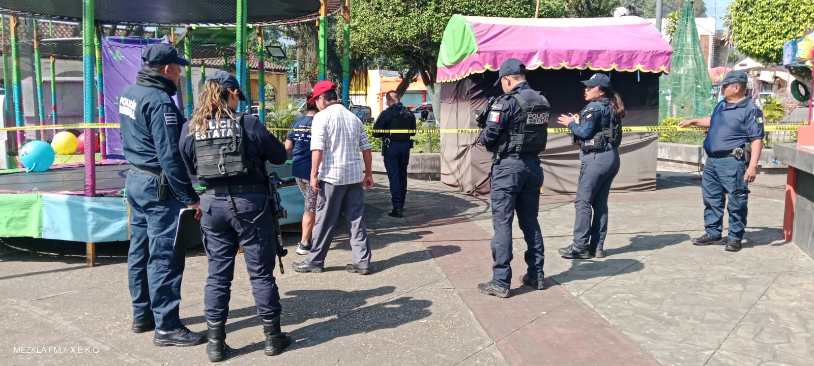 Esta tarde una persona de la tercera edad pereció en el parque central de la localidad de Calería.