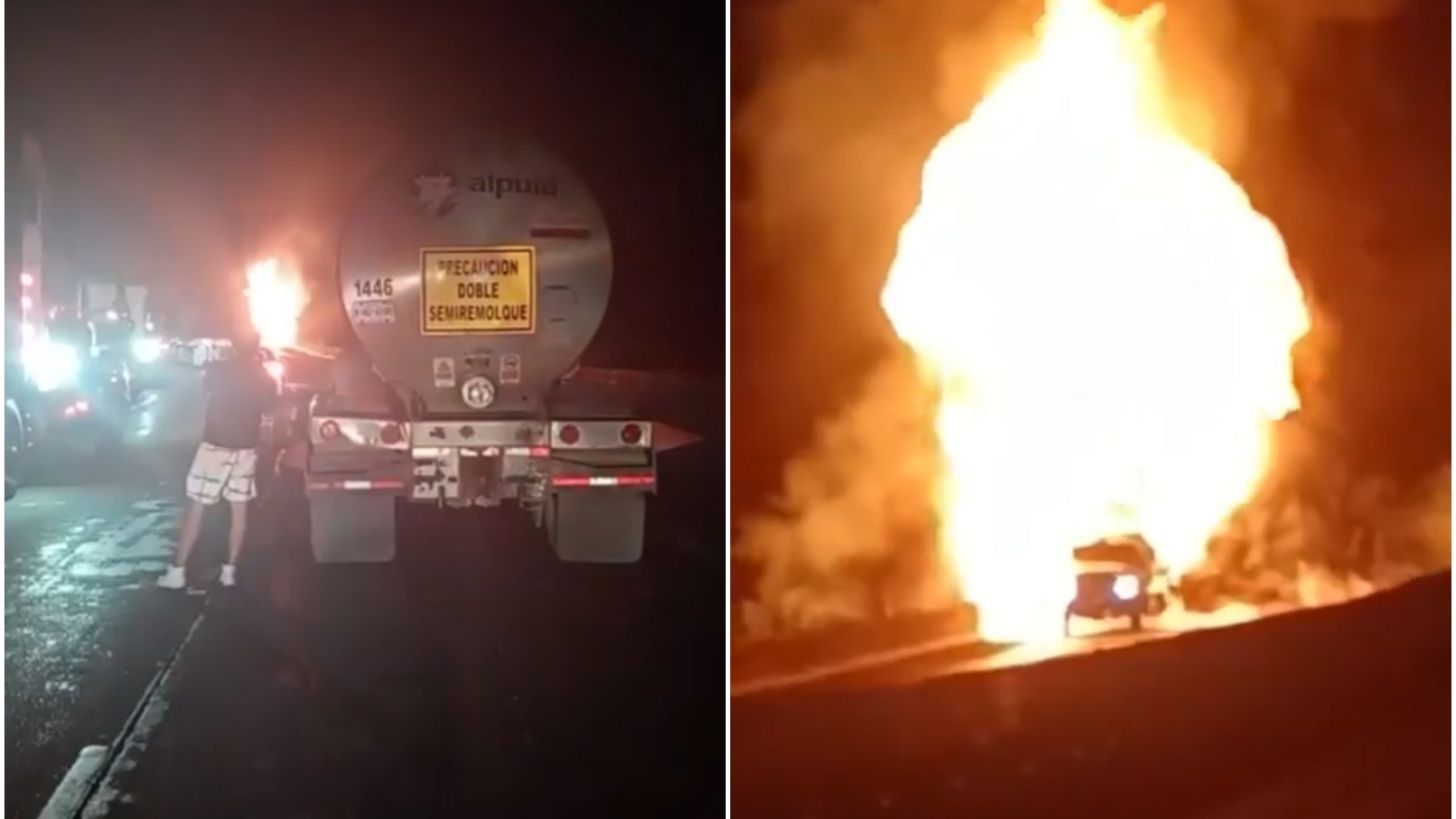 Surgen VIDEOS del momento exacto de la explosión de pipa de gas en la México-Querétaro