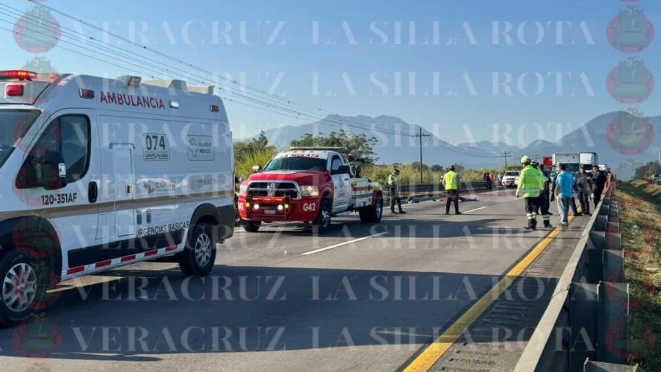 Accidente en autopista Orizaba – Córdoba deja un motociclista muerto