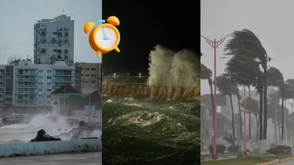 Norte de 110 km/h por frente frío impactará a esta hora en Veracruz, Tuxpan y Coatzacoalcos