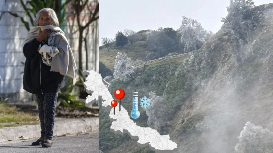 Los 10 municipios más fríos de Veracruz 2026; uno llegó a -8°C en febrero