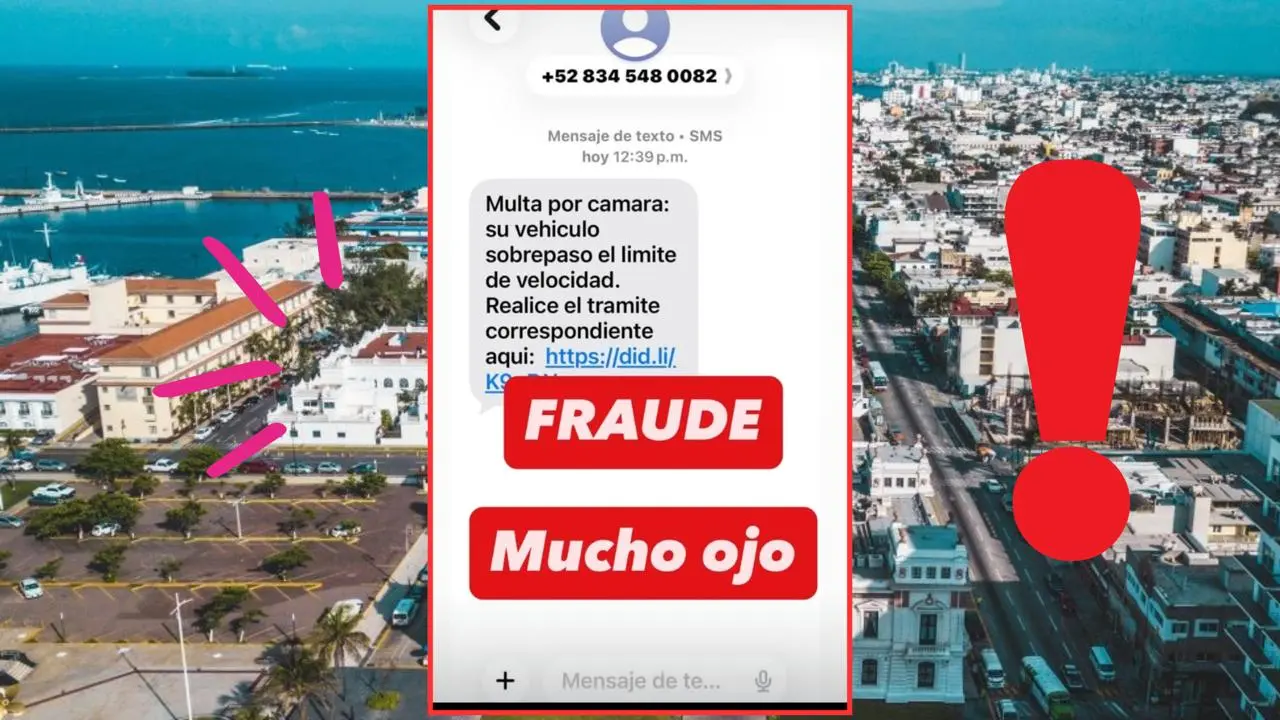 Exponen falsa fotomulta vía SMS en Veracruz; es un fraude
