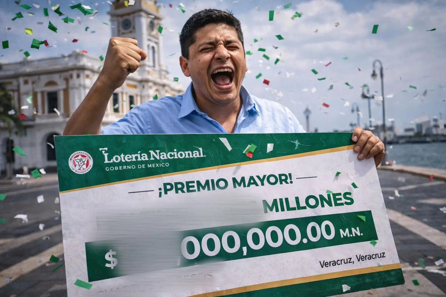 Cae premio mayor de la Lotería Nacional en Veracruz