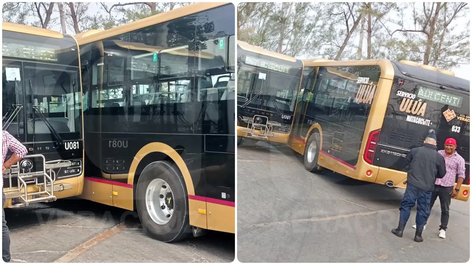 Choque entre camiones Ulúa deja tres mujeres y un bebé heridos