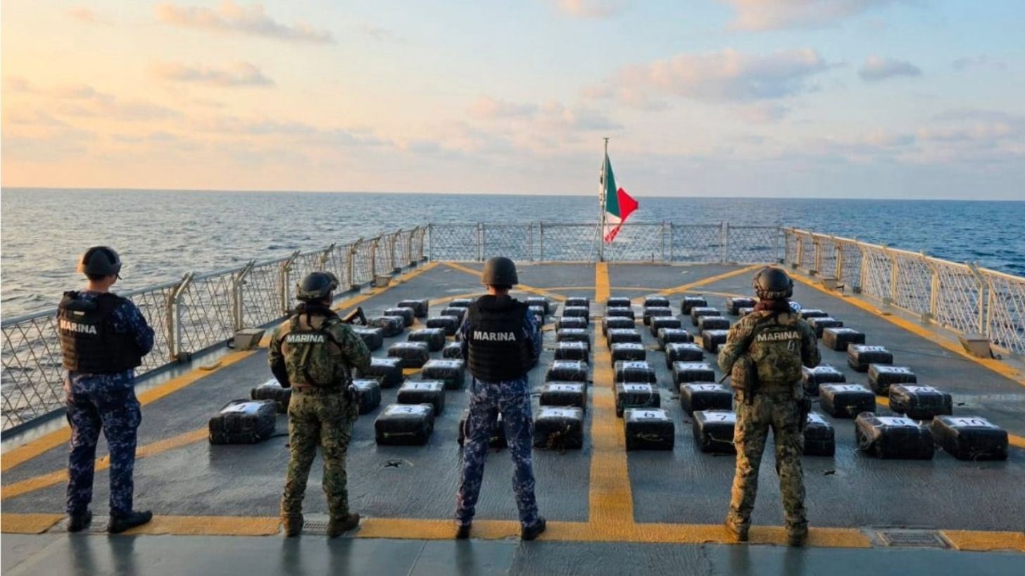 Marina asegura 2 toneladas de cocaína en Acapulco; suman 60 toneladas decomisadas en la presente administración