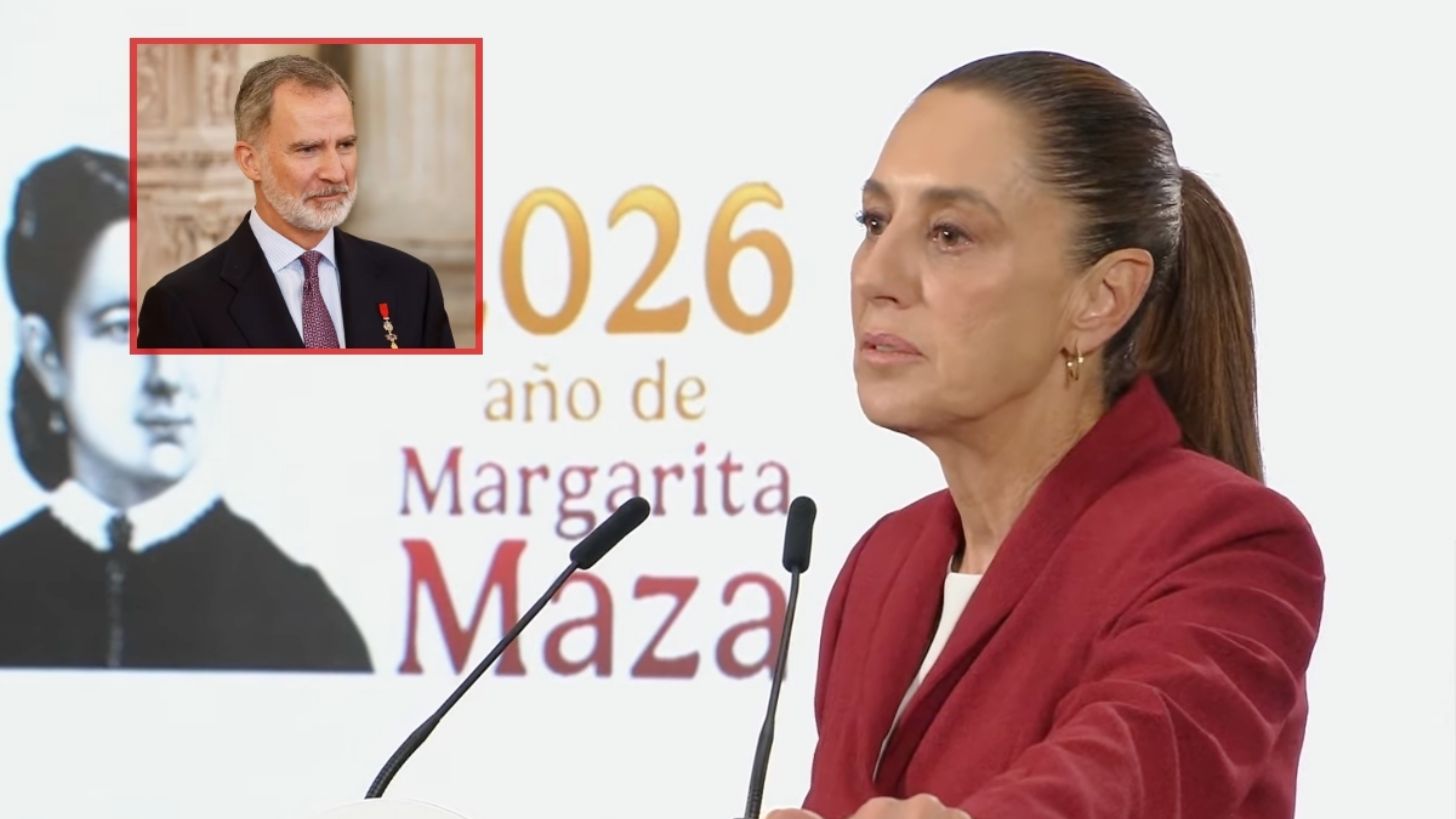 Sheinbaum reconoce gesto de Felipe VI, Rey de España, tras sus declaraciones sobre la Conquista