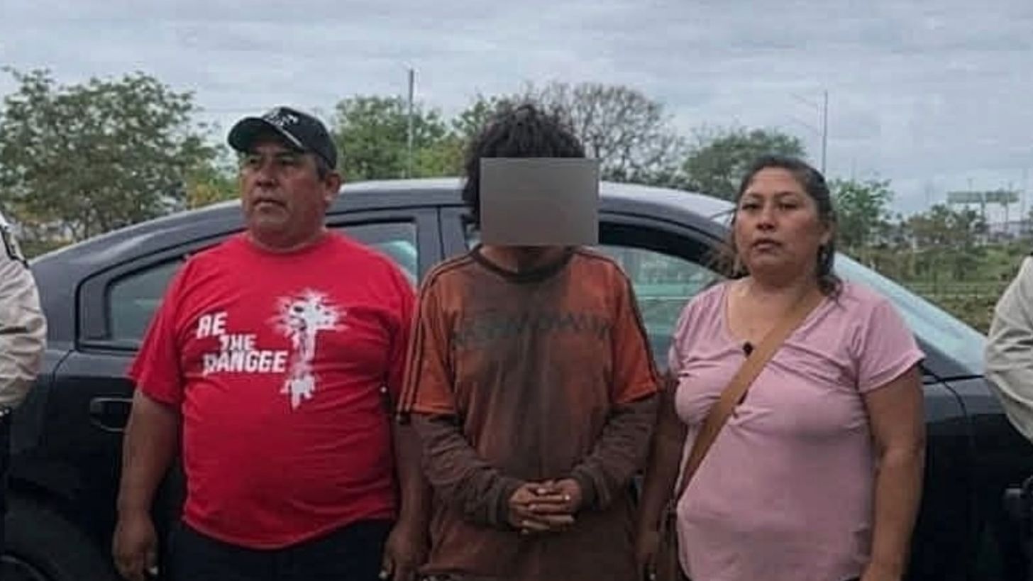 Tras siete años desaparecido, joven se reencuentra con su familia en Yucatán