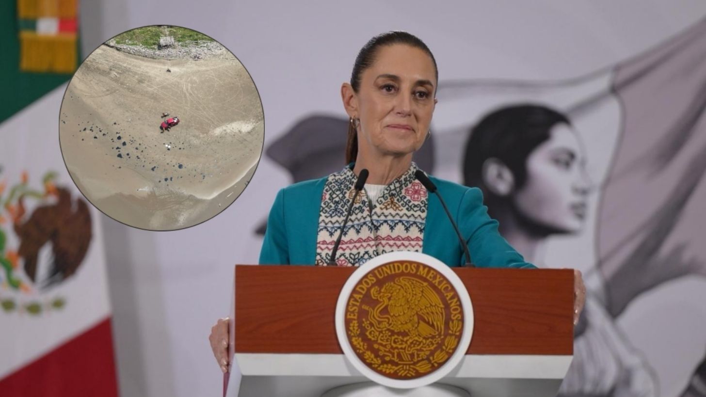 No hemos detectado fugas en instalaciones de Pemex, derrame podría ser chapopoteras naturales: Sheinbaum