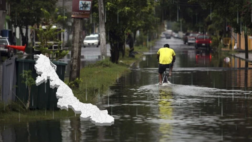 Frente frío de marzo en Veracruz: 11 municipios con las lluvias más fuertes desde el día 12