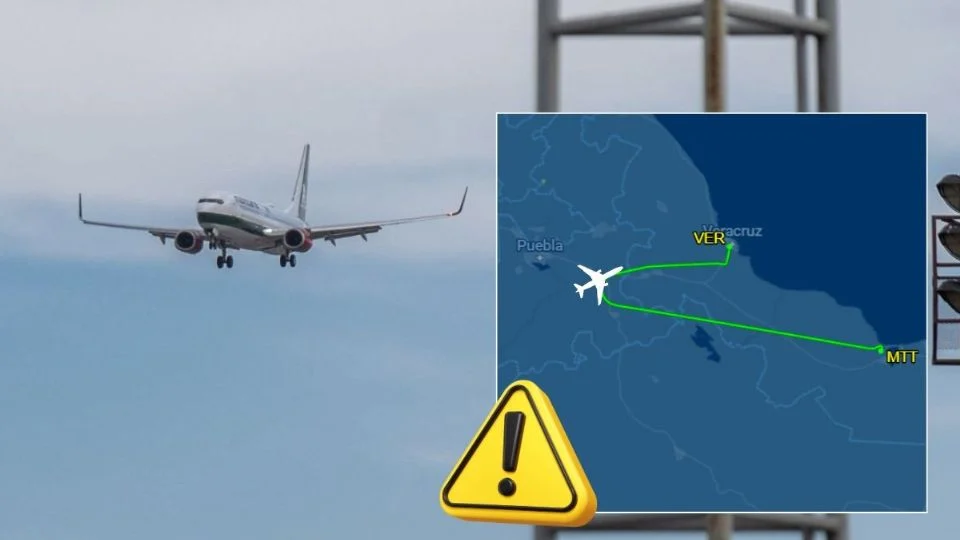 Avión aterrizó de emergencia en Veracruz y es este es el código 7700 que activó durante el vuelo