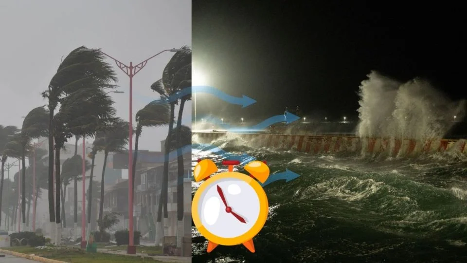 Norte violento en Veracruz: a esta hora impactaría a 100 km/h el 16 de marzo