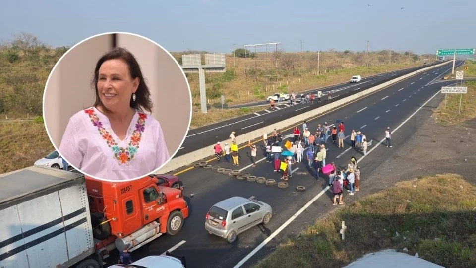 Rocío Nahle destraba bloqueo en la Veracruz-Xalapa; logran acuerdo con habitantes de San Julián