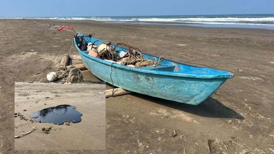 Pescadores denuncian que derrame de hidrocarburo sigue afectando costas del sur de Veracruz