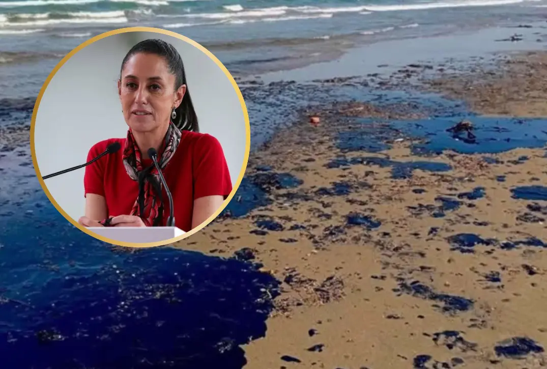 No se esconde nada: Sheinbaum sobre derrame de crudo en Veracruz