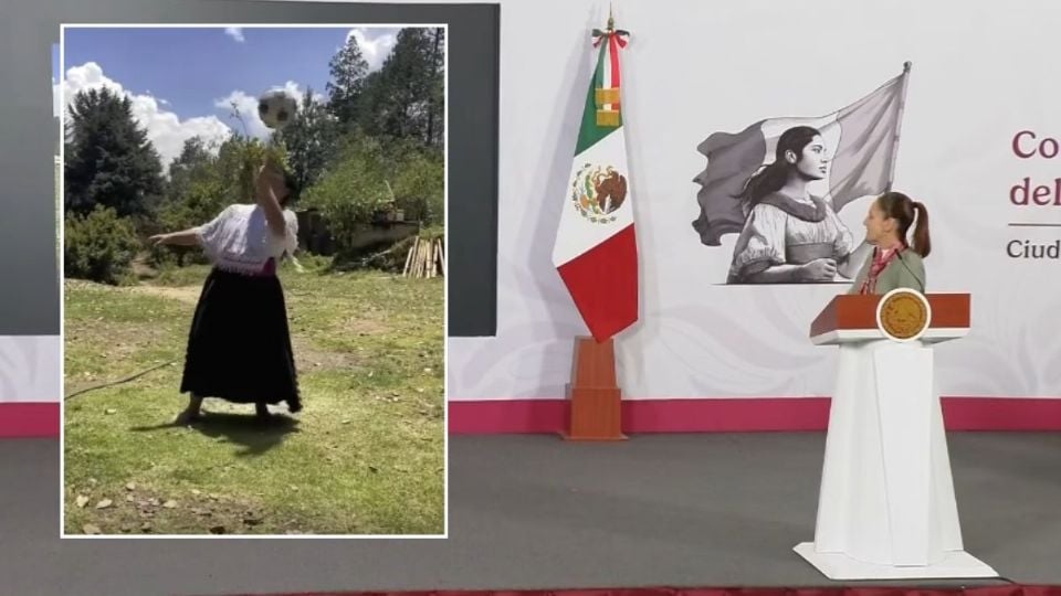 Yolett, indígena futbolista de Veracruz destacada en “mañanera”, busca ir a inauguración del Mundial