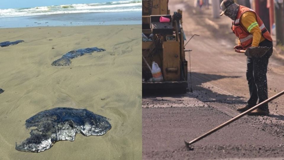 Petróleo recolectado en costas de Veracruz podría usarse como asfalto, propone Rocío Nahle