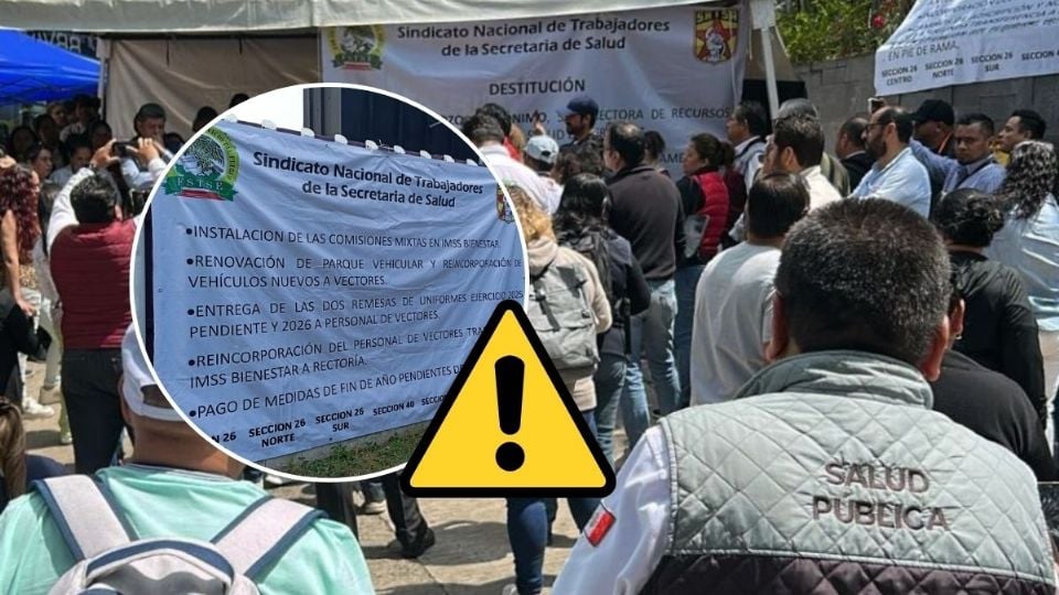 Ya no queremos diálogos, queremos soluciones: trabajadores de salud de Veracruz a 4 días de protestas