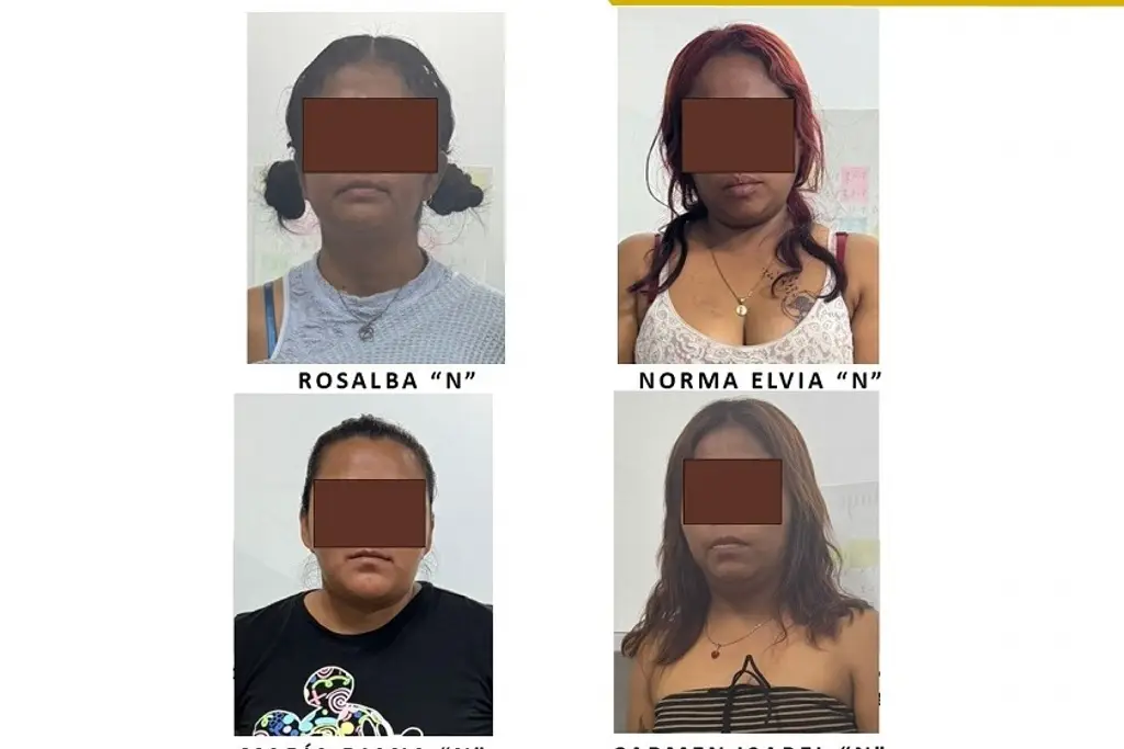 Caen 4 mujeres por presuntamente atacar a policías y portar droga en Cuitláhuac, Veracruz