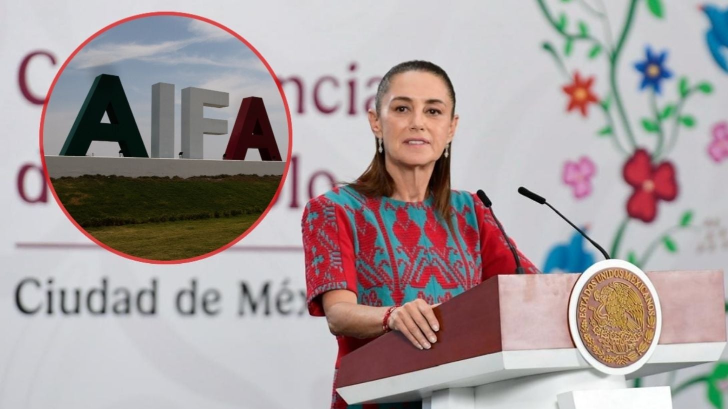 Celebra Sheinbaum acuerdo de transporte aéreo que incluye al AIFA
